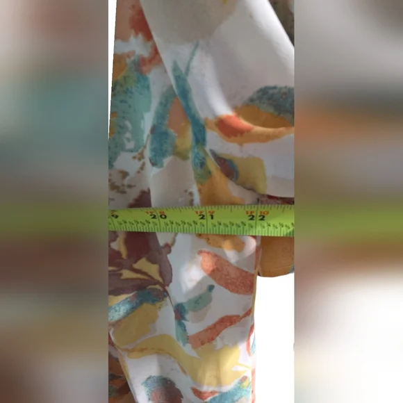 JODIFL - Colorful Floral Mini Babydoll Dress Oversized Tropical Vacation Vibes - Picture 6 of 7